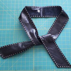 Elegant Black Studded Belt